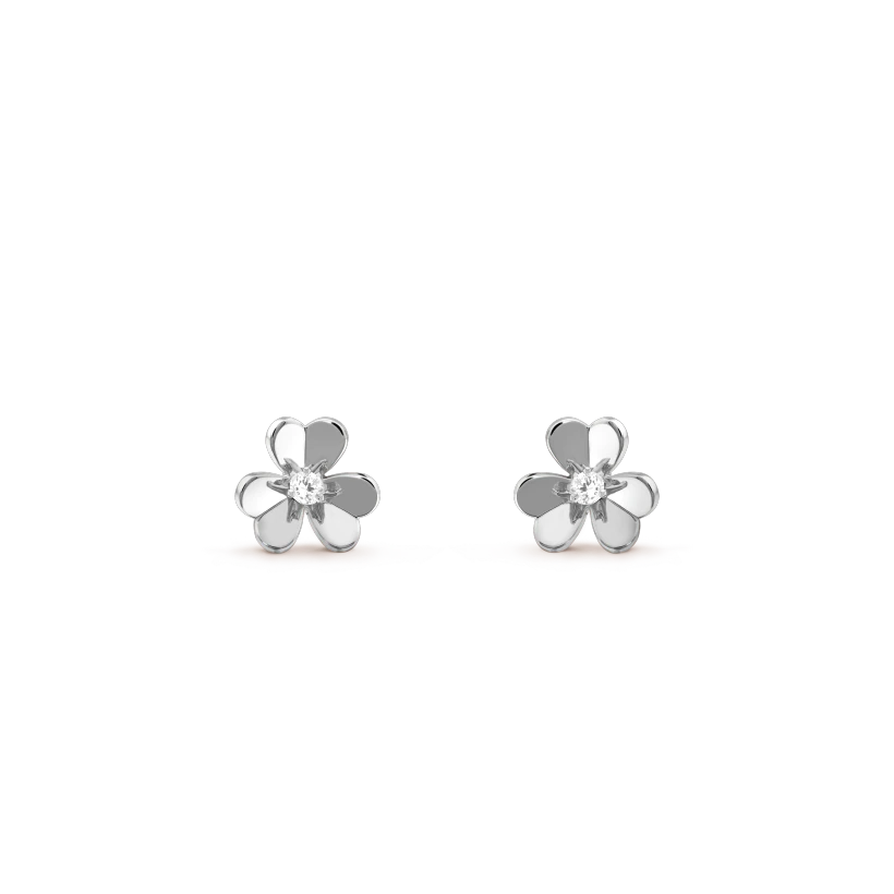 [Royal&Vicky]FRIVOLE MINI SILVER FLOWER EARRINGS