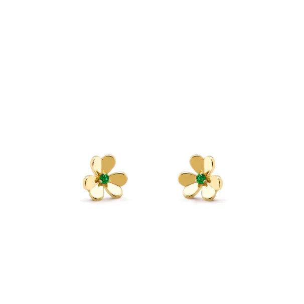 [Royal&Vicky]FRIVOLE  FLOWER MALACHITE EARRINGS