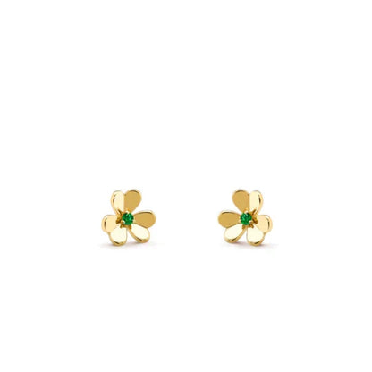 [Royal&Vicky]FRIVOLE  FLOWER MALACHITE EARRINGS