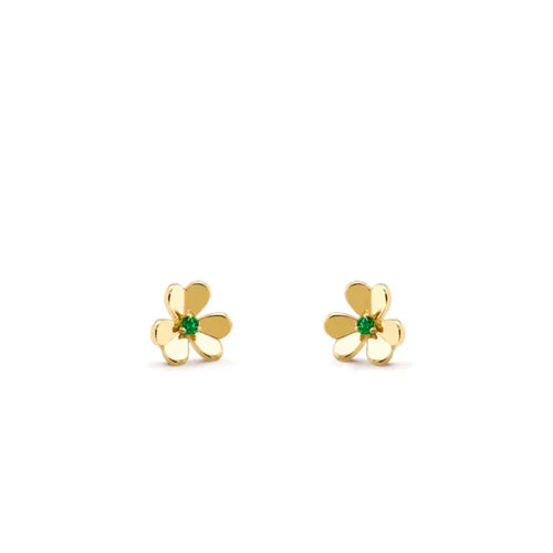 [Royal&Vicky]FRIVOLE  FLOWER MALACHITE EARRINGS