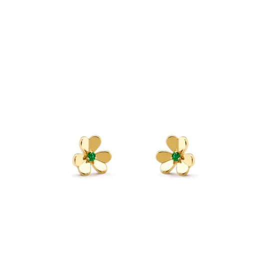 [Royal&Vicky]FRIVOLE  FLOWER MALACHITE EARRINGS