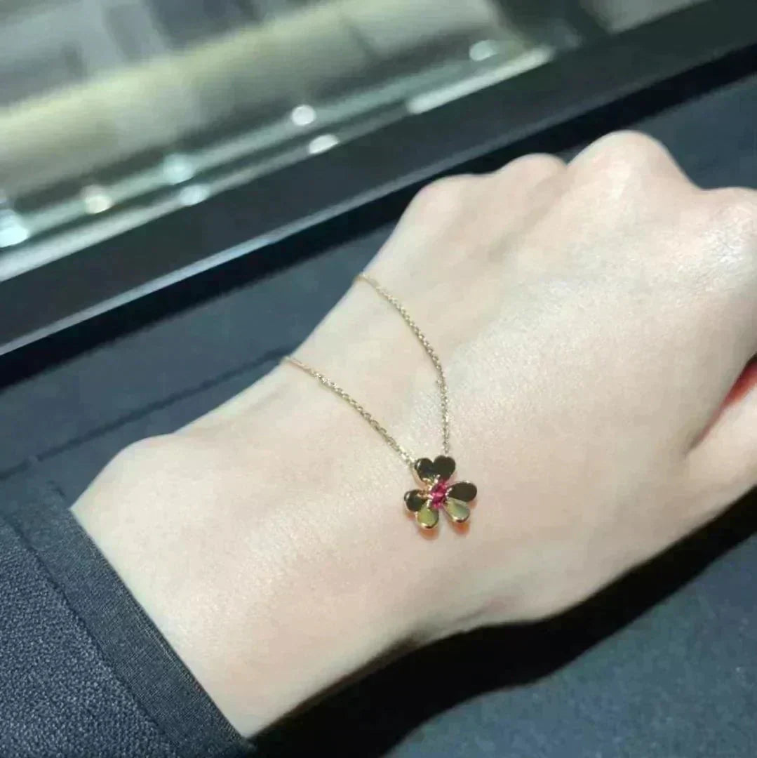 [Royal&Vicky]FRIVOLE GOLD FLOWER NECKLACE