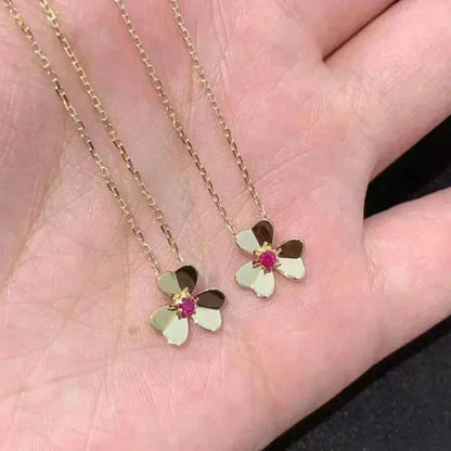 [Royal&Vicky]FRIVOLE GOLD FLOWER NECKLACE