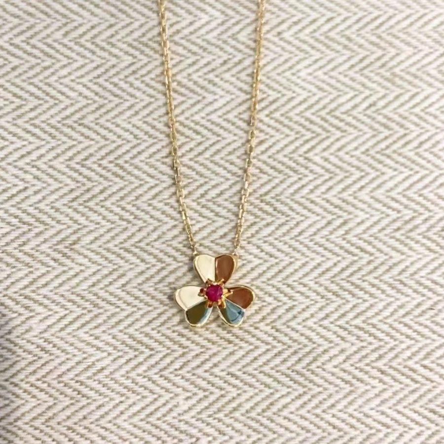 [Royal&Vicky]FRIVOLE GOLD FLOWER NECKLACE