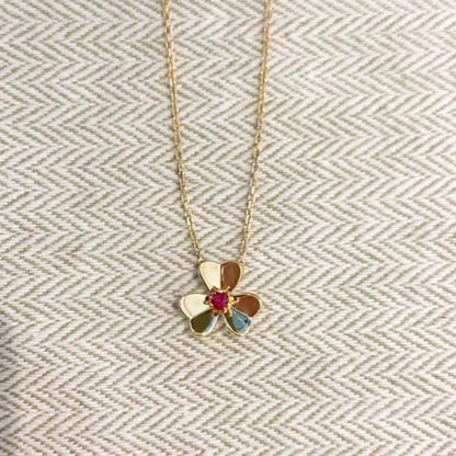 [Royal&Vicky]FRIVOLE GOLD FLOWER NECKLACE