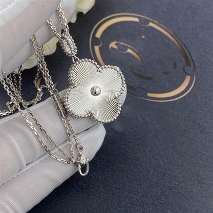 [Royal&Vicky]CLOVER 25MM SILVER BIG CLOVER NECKLACE