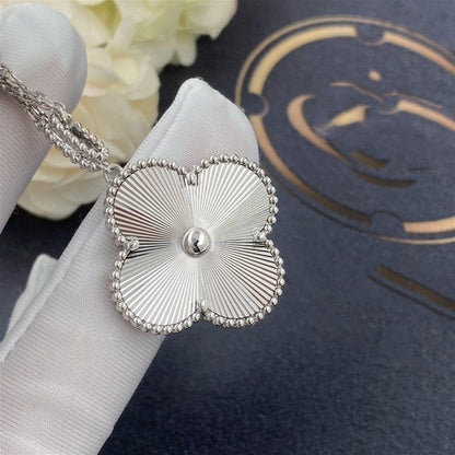 [Royal&Vicky]CLOVER 25MM SILVER BIG CLOVER NECKLACE