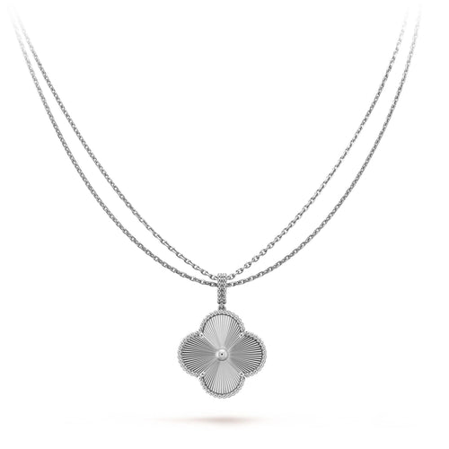 [Royal&Vicky]CLOVER 25MM SILVER BIG CLOVER NECKLACE