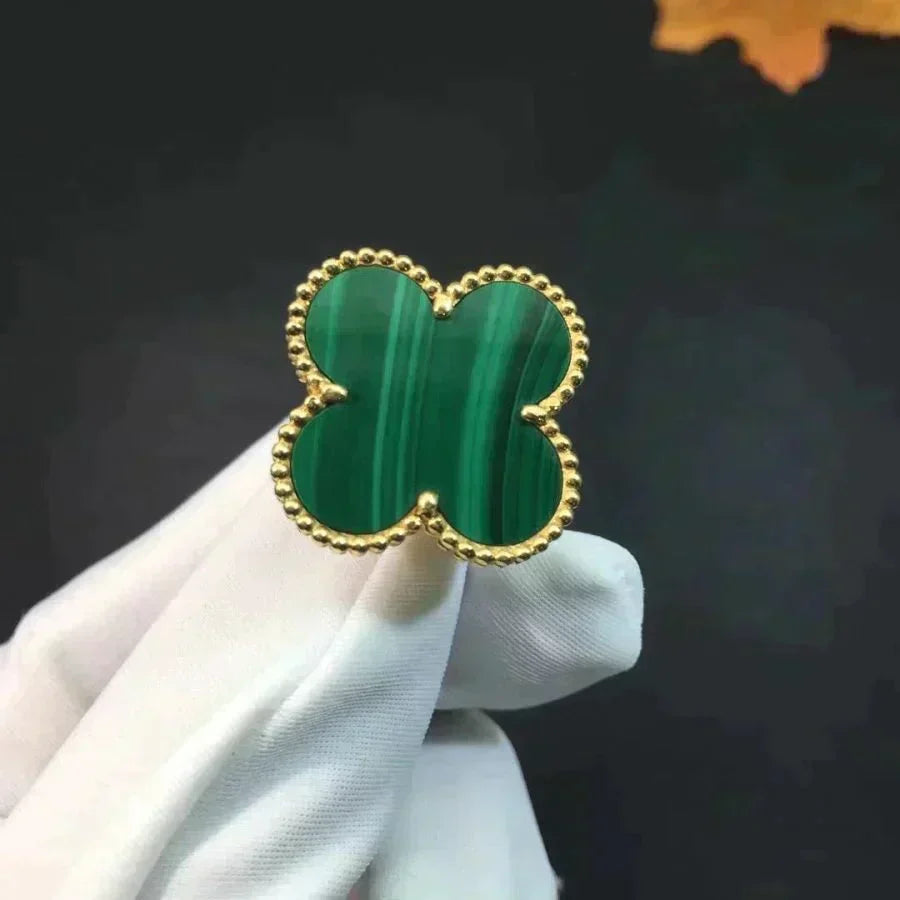 [Royal&Vicky]CLOVER MALACHITE RING