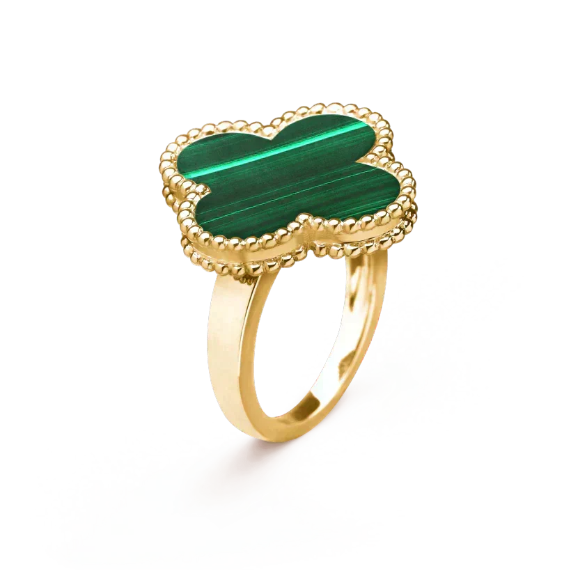 [Royal&Vicky]CLOVER MALACHITE RING