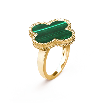 [Royal&Vicky]CLOVER MALACHITE RING