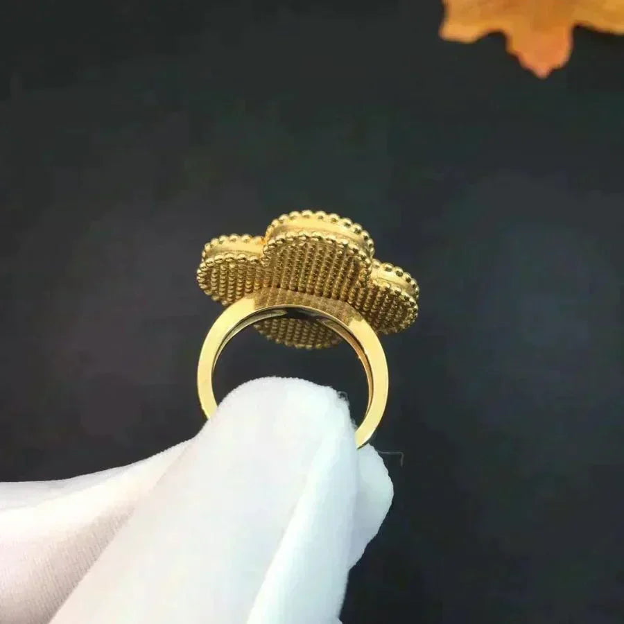[Royal&Vicky]CLOVER MALACHITE RING