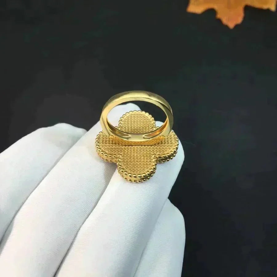 [Royal&Vicky]CLOVER MALACHITE RING