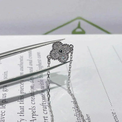 [Royal&Vicky]CLOVER  SINGLE FLOWER BRACELET SILVER