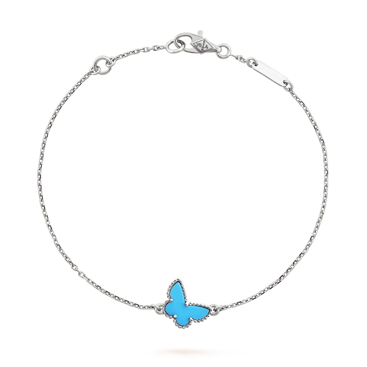 [Royal&Vicky]BUTTERFLY TURQUOISE BUTTERFLY BRACELET SILVER