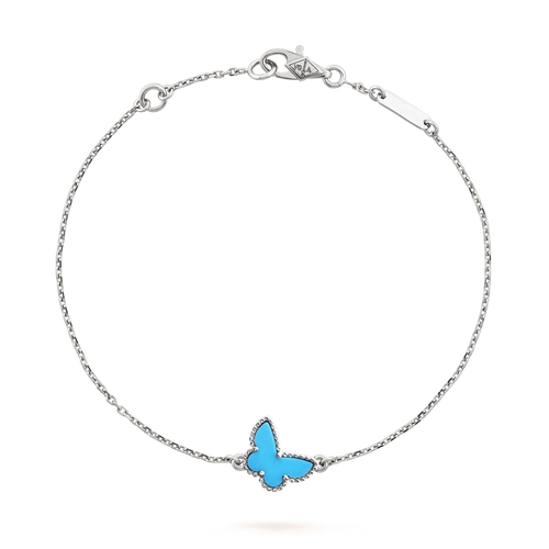[Royal&Vicky]BUTTERFLY TURQUOISE BUTTERFLY BRACELET SILVER