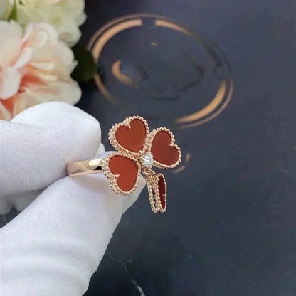 [Royal&Vicky]SWEET CLOVER CARNELIAN RING