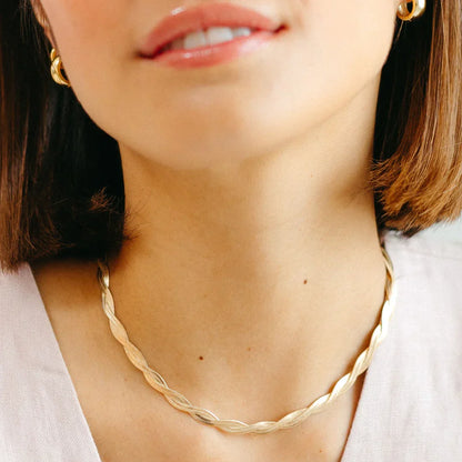 [Royal&Vicky]Lysa Twisted Chain Necklace