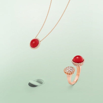 [Royal&Vicky]PERLEE COULEURS DIAMOND ROSE GOLD BETWEEN THE FINGER RING