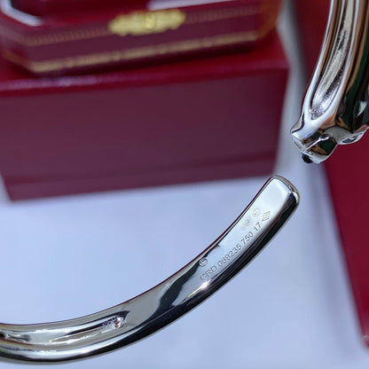 [Royal&Vicky]PANTHERE SILVER OPEN BRACELET