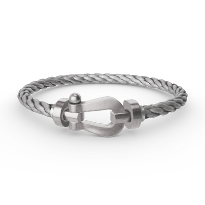 [Royal&Vicky]FORCE LARGE HORSESHOE NO DIAMOND BRACELET SILVER