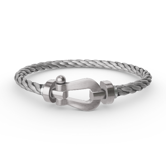 [Royal&Vicky]FORCE LARGE HORSESHOE NO DIAMOND BRACELET SILVER