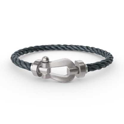 [Royal&Vicky]FORCE LARGE HORSESHOE NO DIAMOND BRACELET SILVER