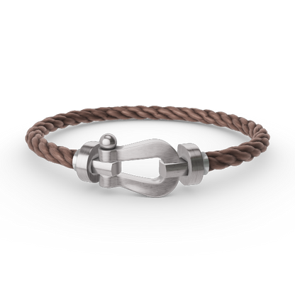 [Royal&Vicky]FORCE LARGE HORSESHOE NO DIAMOND BRACELET SILVER