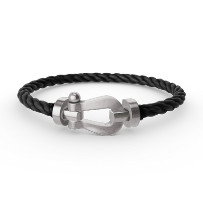 [Royal&Vicky]FORCE LARGE HORSESHOE NO DIAMOND BRACELET SILVER