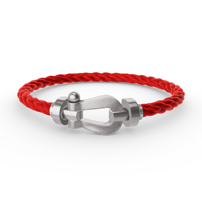 [Royal&Vicky]FORCE LARGE HORSESHOE NO DIAMOND BRACELET SILVER
