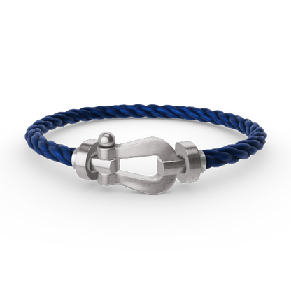 [Royal&Vicky]FORCE LARGE HORSESHOE NO DIAMOND BRACELET SILVER