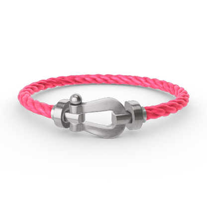 [Royal&Vicky]FORCE LARGE HORSESHOE NO DIAMOND BRACELET SILVER