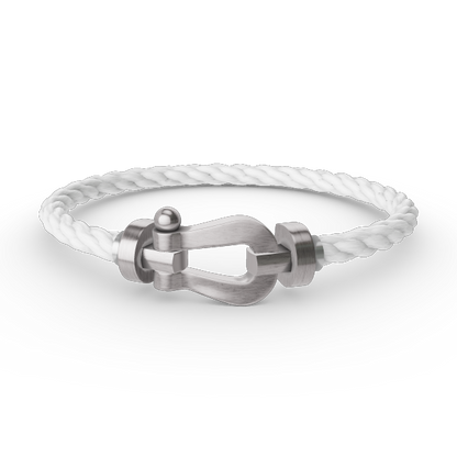 [Royal&Vicky]FORCE LARGE HORSESHOE NO DIAMOND BRACELET SILVER