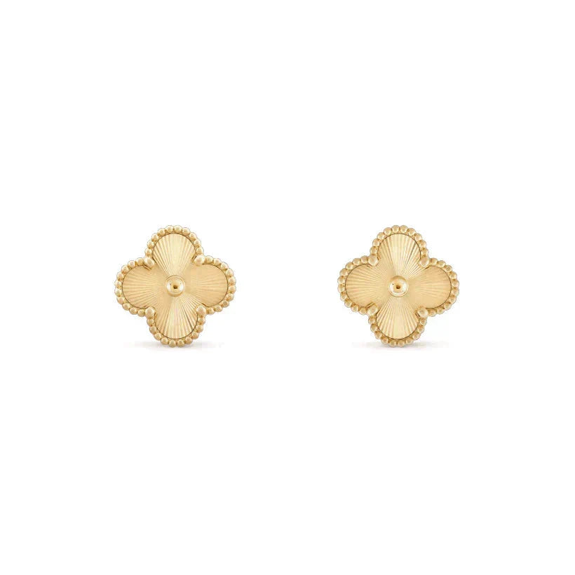 [Royal&Vicky]CLOVER MEDIUM 1 MOTIFS LASER EARRINGS