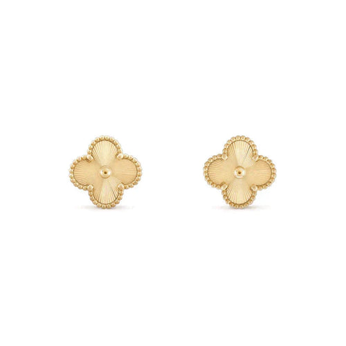 [Royal&Vicky]CLOVER MEDIUM 1 MOTIFS LASER EARRINGS