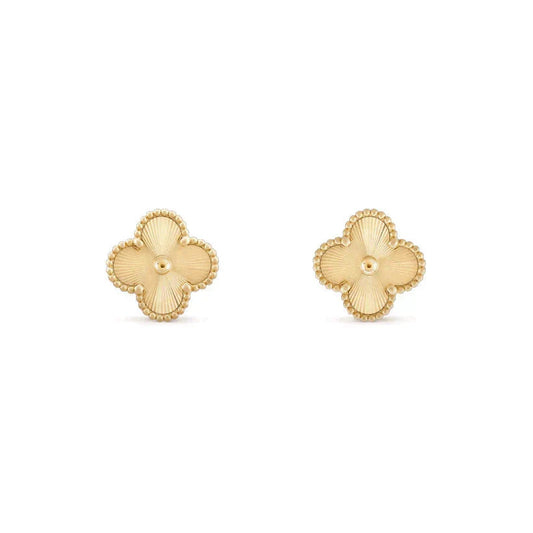 [Royal&Vicky]CLOVER MEDIUM 1 MOTIFS LASER EARRINGS