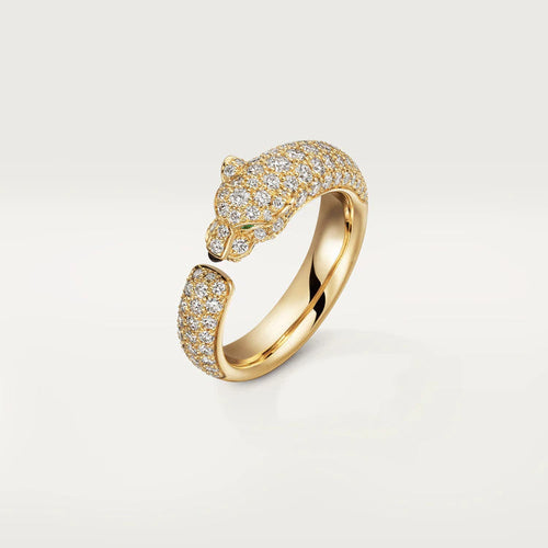 [Royal&Vicky]PANTHERE PINK GOLD DIAMOND RING