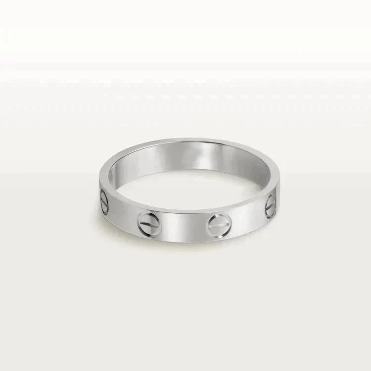 [Royal&Vicky]LOVE RING 4MM 1 DIAMOND SILVER