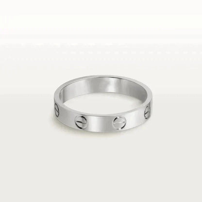 [Royal&Vicky]LOVE RING 4MM 1 DIAMOND SILVER